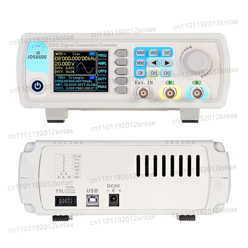Dual Channel Arbitrary Waveform Function Generator 60Mhz - JDS6600 15/30/40/50/60MHz DDS Generator Sinyal Fungsi