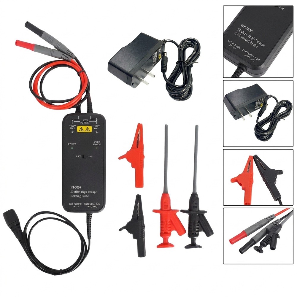 HT8050 HT8100 Probe Diferensia - High Voltage Differential Probe 100Mhz 1300V ulasan dan harga